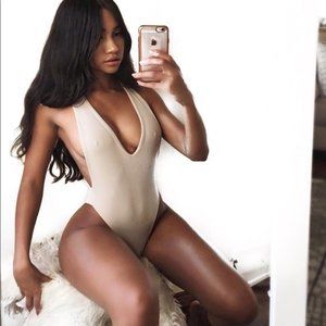 Aexae swim racerback one piece in black